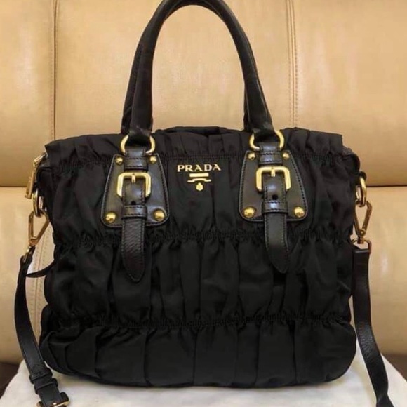 prada two way tote bag